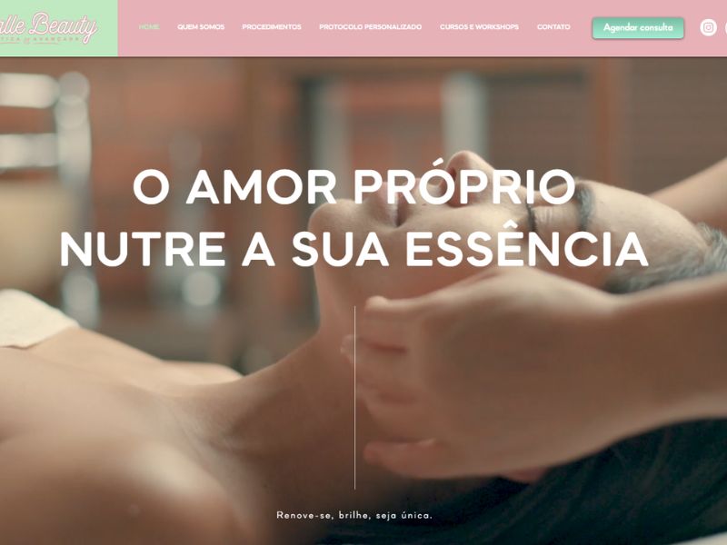 Capa do site Idealle Beauty Clinic